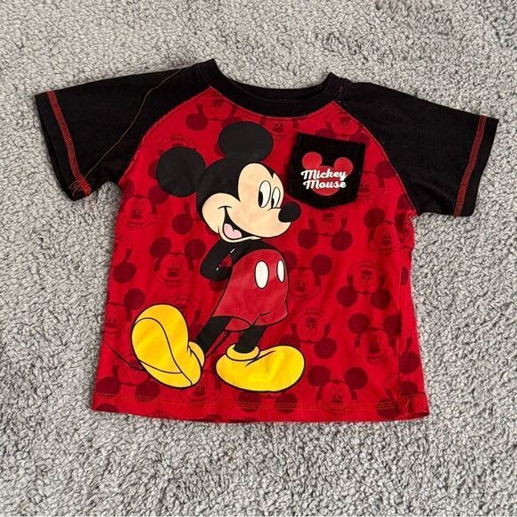 Disney Mickey Mouse, short sleeve graphic T-shirt size 18–24M no size tag - Picture 1 of 3